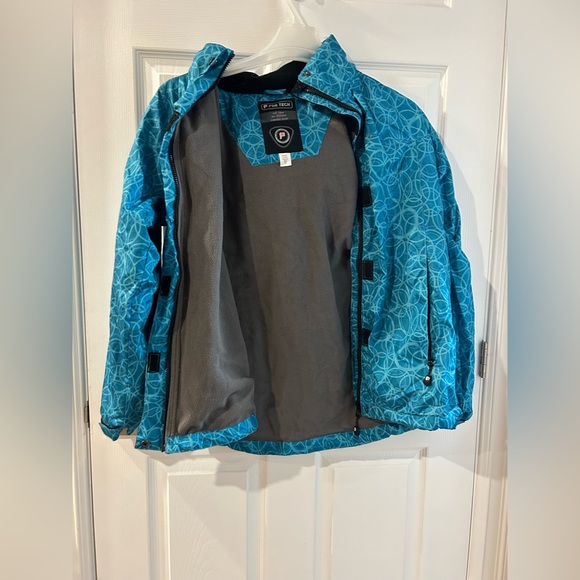 Blue fleeced lined Jacket - Picture 4 of 6